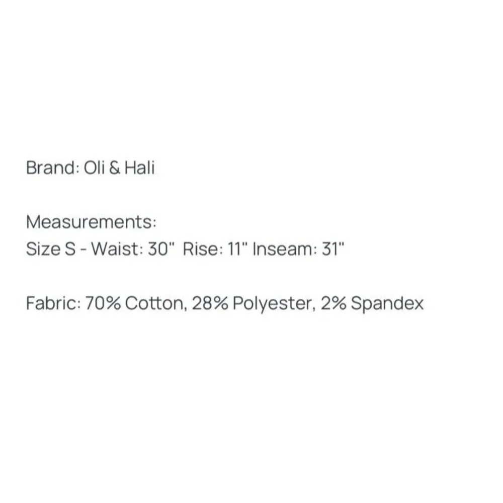 OLI HALI jeans OH jeans Oli and Hali pants OLI & HALI jeans rose floral jean 2/6